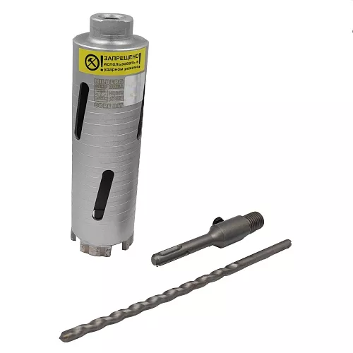 Коронка алмазная по бетону 52*150 мм Hilberg Laser Deep Drill