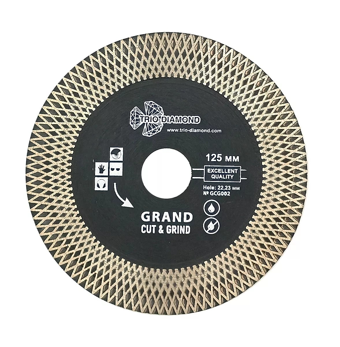 Диск алмазный отрезной 125*22,23 Турбо серия Grand Cut & Grind