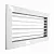 Решетка с горизонтальными регулируемыми жалюзи 250х200