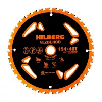 Диск пильный Hilberg Vezdehod 184*16*40Т*7 град.
