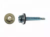 Саморезы кровельные по дереву, цинк RAL1014, слоновая кость 4,8х35