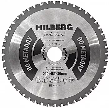 Диск пильный Hilberg Industrial Металл 210*30*48Т