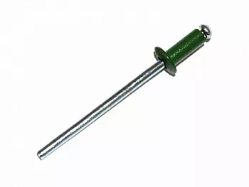 Заклепка вытяжная комбинированная, алюминий/сталь окрашенная RAL6002 4,8х12