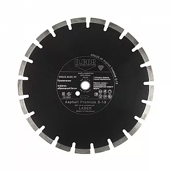 Алмазный диск D.Bor Asphalt Premium S-13, 300x2.8x25.40/20.00 мм