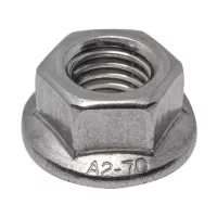 DIN 6923 Гайка шестигранная с фланцем нержавеющая сталь А2 М6
